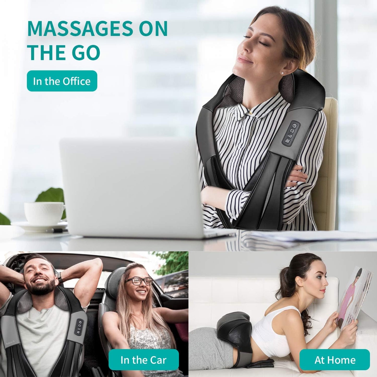 MassageMate® - Neck and Back Massager with Soothing Heat